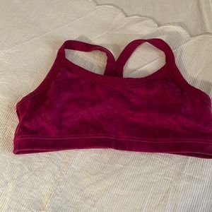 Lululemon Purple Paisley Razorback sports bra